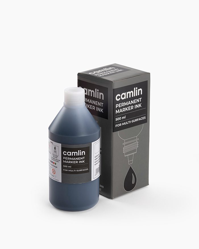 પરમેનેન્ટ માર્કર ઈન્ક (વાદળી/કાળી/લાલ) - (500 ML)